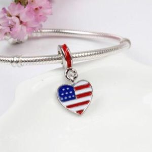 National Flag Enamel Pendant Beads Charm NWOT